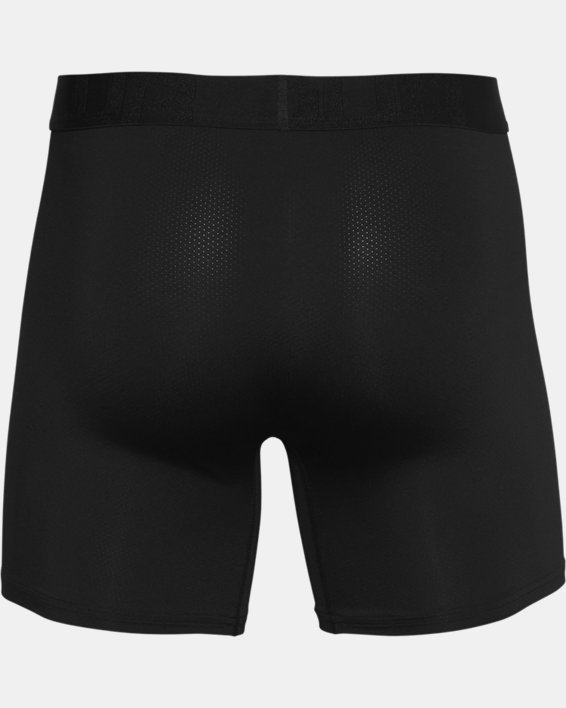 Men's UA Tech™ Mesh 6" Boxerjock® – 2-Pack in Black image number 4